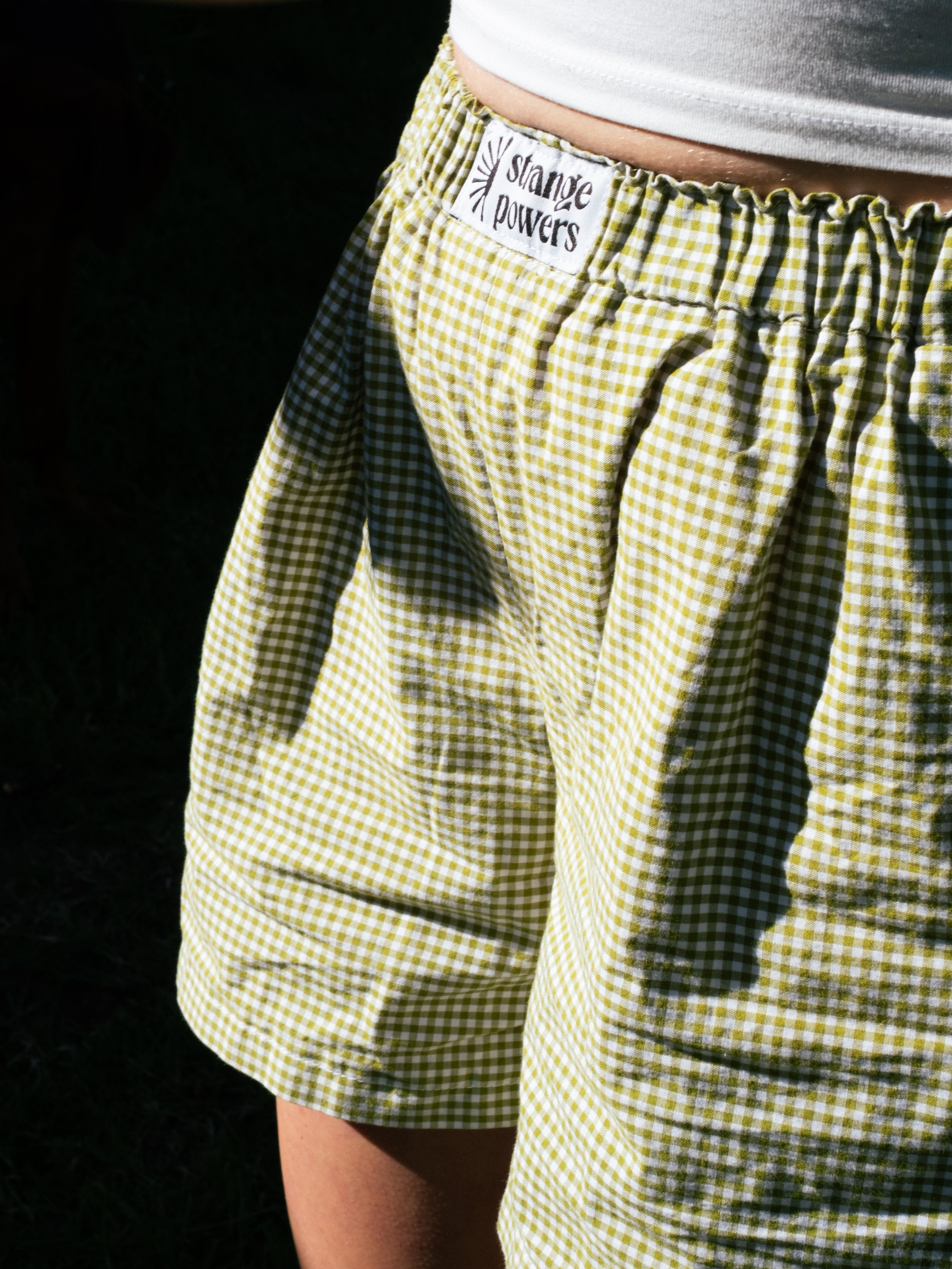 Women's Boxer Short - Green Check